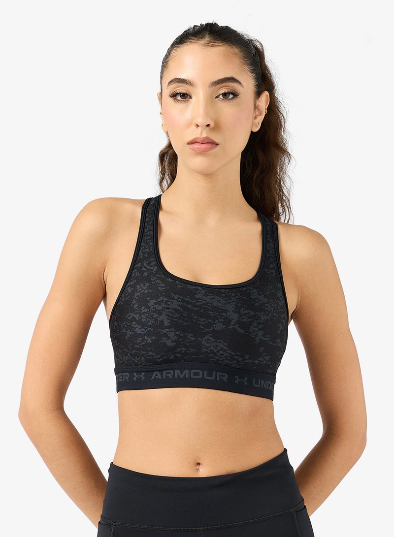 UNDER ARMOUR Crossback Mid Printted Bra - Image 1