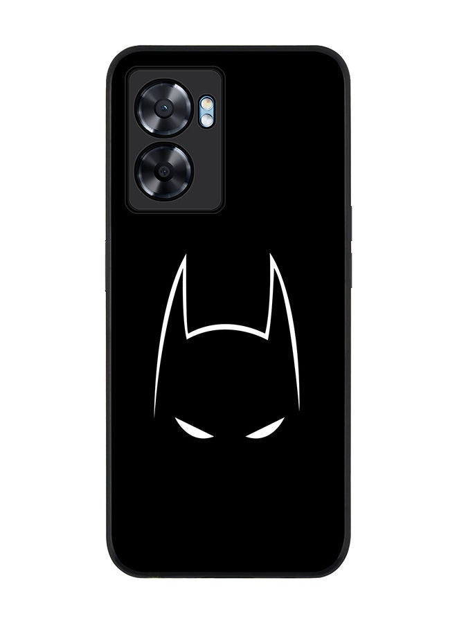 Stylizedd Rugged Black edge case for Oppo A57 Slim fit Soft Case Flexible Rubber Edges Anti Drop TPU Gel Thin Cover - Sneaky Bat - Image 1