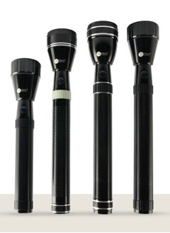 AFRA LED Flashlight Set, 5W, 4 in 1 Combo, Rechargeable Battery 1500MAH, Waterproof, Shock and Corrosion Resistant, Heavy-duty Design, With AC Adapter, AF-0004COMB, 2 Years Warranty