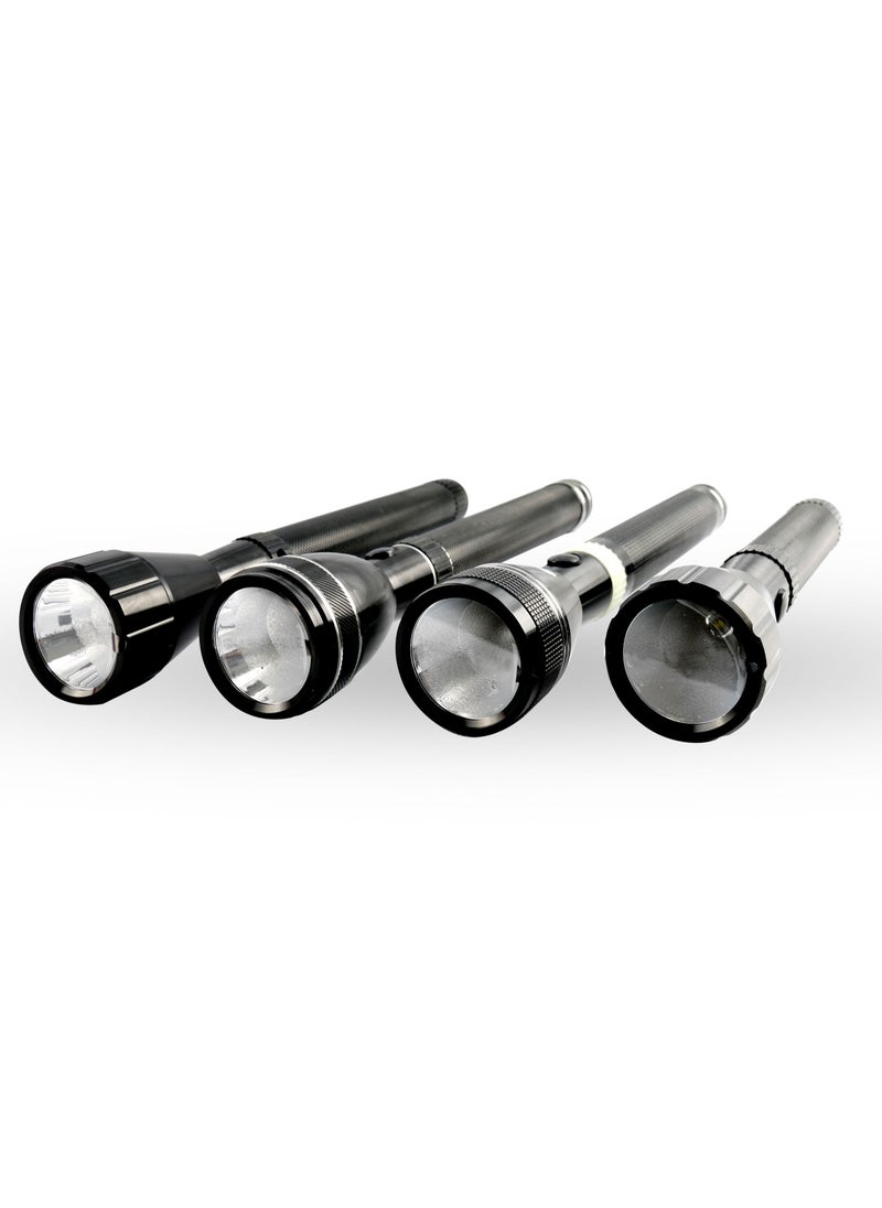 AFRA AFRA LED Flashlight Set, 5W, 4 in 1 Combo, Rechargeable Battery 1500MAH, Waterproof, Shock and Corrosion Resistant, Heavy-duty Design, With AC Adapter, AF-0004COMB, 2 Years Warranty  - Image 4