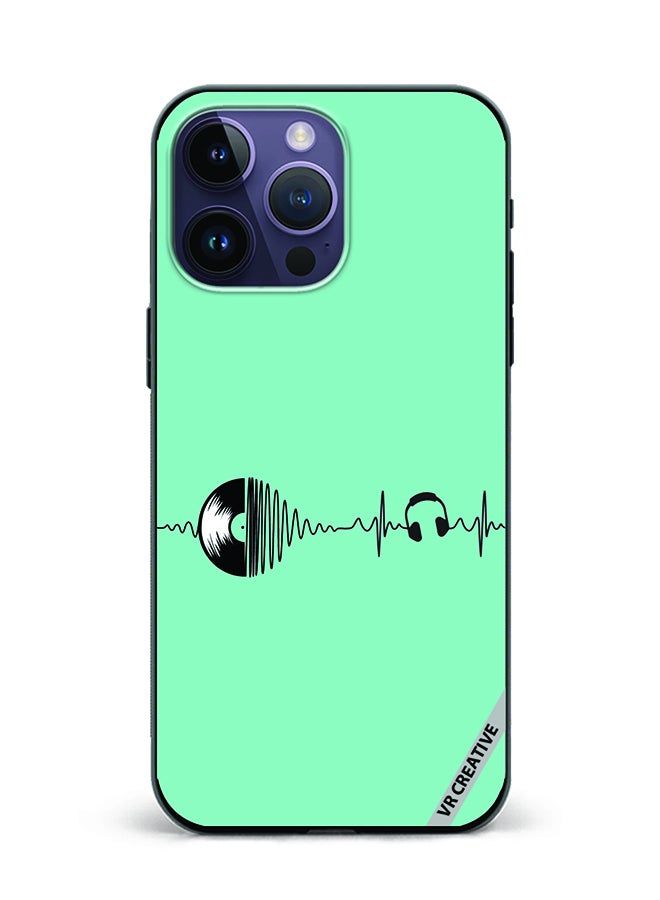VR CREATIVE Protective Case Cover For Apple iPhone 15 Pro Max Music Beats Design Multicolour - Image 1