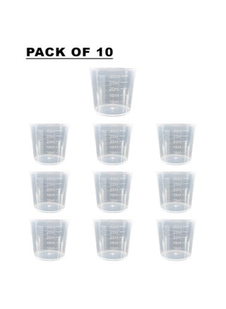 Set of 10 Reusable Medicine Cups | 1oz. (30ml) Graduated Plastic Cups with Easy-to-Read Measurements | Non-Toxic and Durable Design - pzsku/Z68659B09D576D8F4B004Z/45/_/1719320976/e49bf934-d543-485c-8705-739cc2d61055
