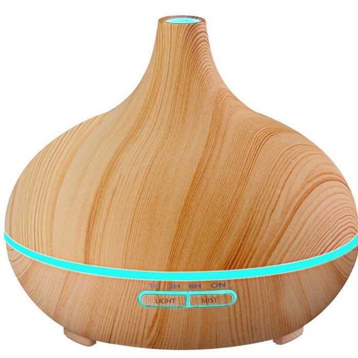 Mini Ultrasonic Aroma Humidifier with Wood Grain Design - Image 3