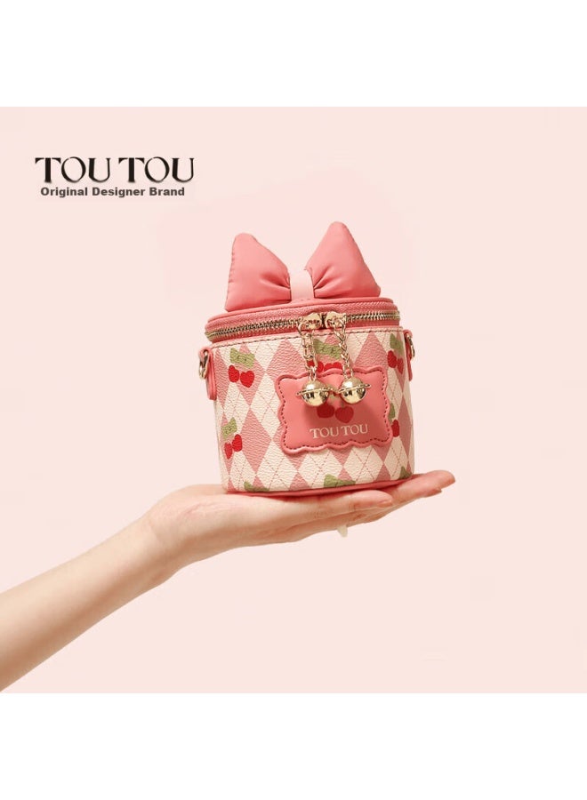 Toutou Handbag, Women's Box Bag, Bow Chain Bag, Round Box Bag, Girls' Red Children's Birthday Gift For Girlfriend - Image 2