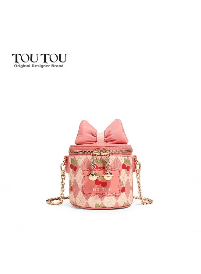 Toutou Handbag, Women's Box Bag, Bow Chain Bag, Round Box Bag, Girls' Red Children's Birthday Gift For Girlfriend - Image 5