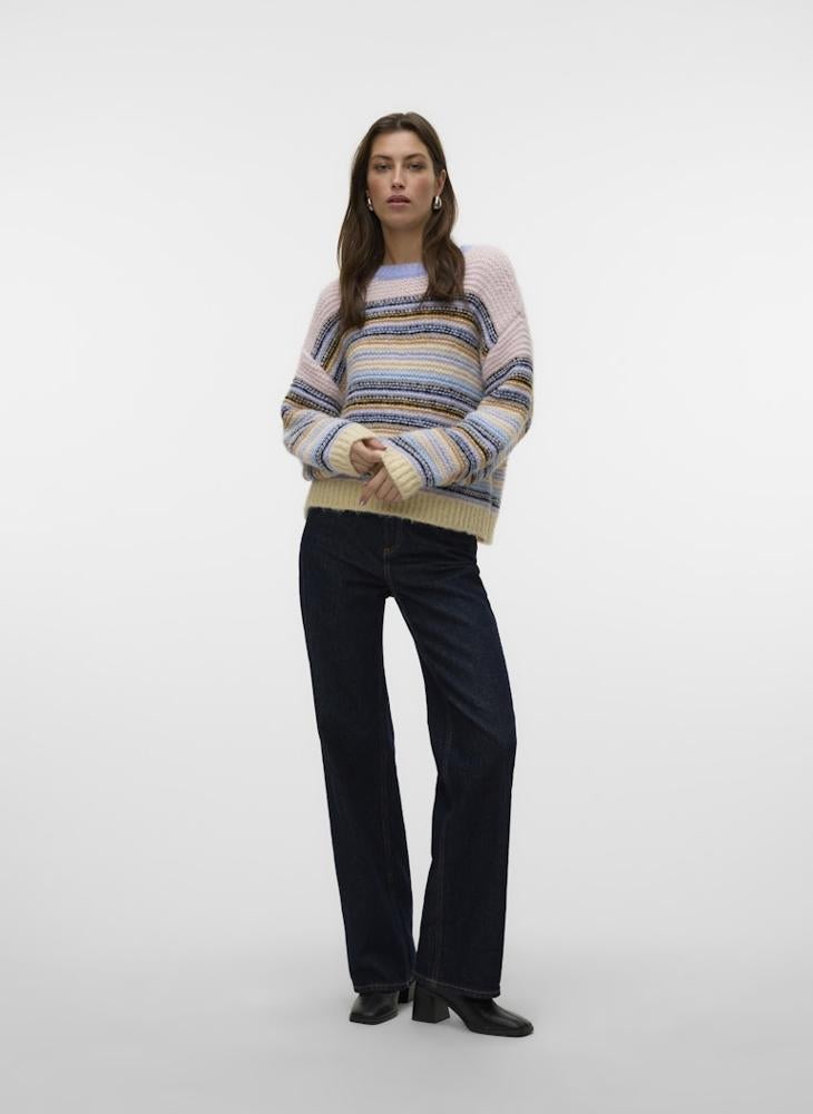 VERO MODA Crew Neck Ribbed Sweater - Image 5