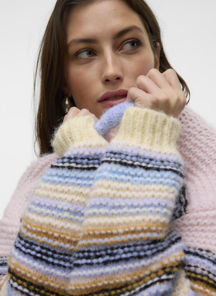 VERO MODA Crew Neck Ribbed Sweater - Image 4