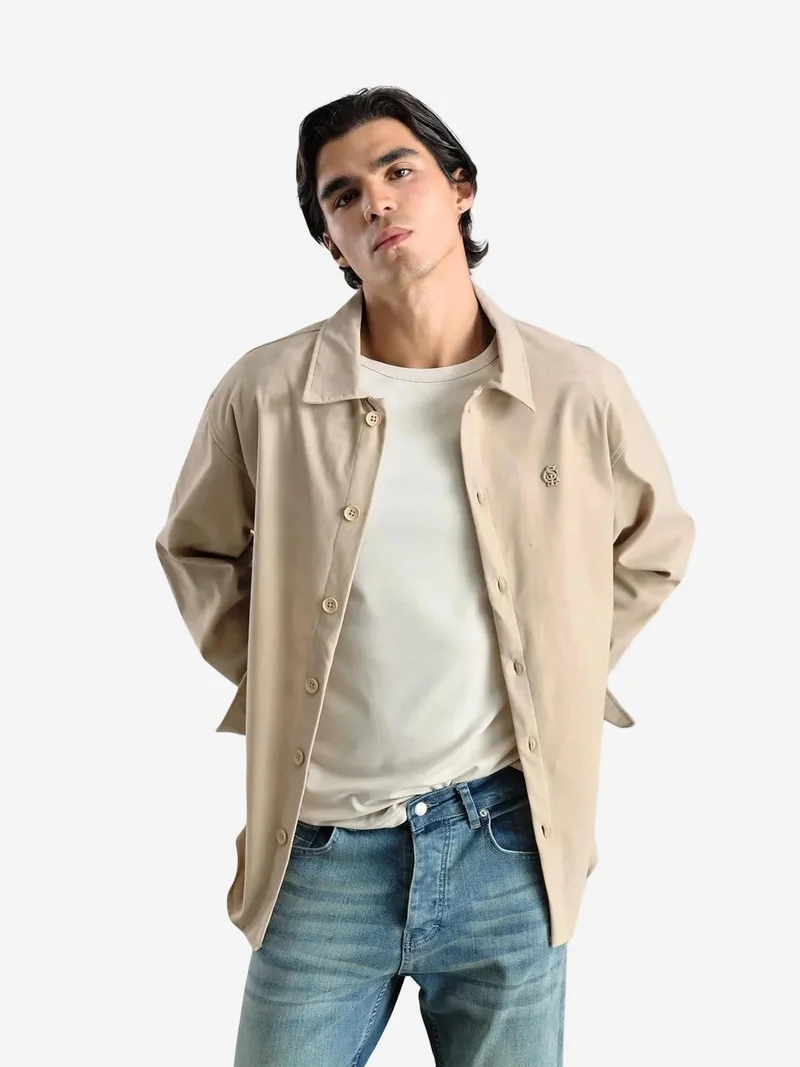 Giesto GIESTO Long Sleeve Button-Up Shirt with Shirt Collar