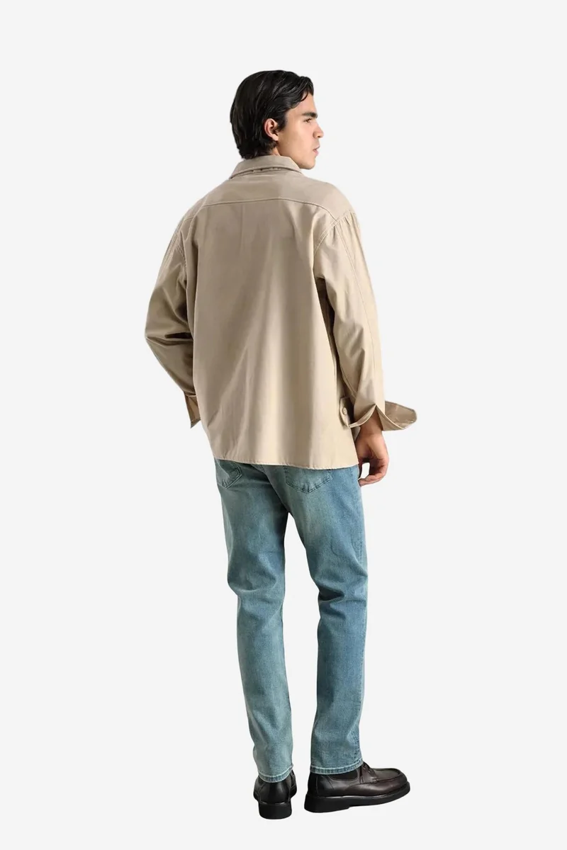 Giesto GIESTO Long Sleeve Button-Up Shirt with Shirt Collar