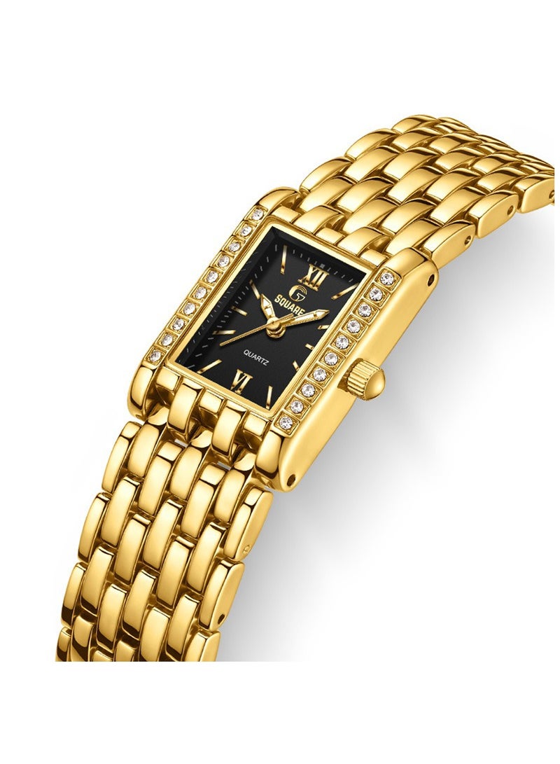 Gsquare Women’s Analog Quartz Gold Stainless Steel Watch – Model 3700 - Image 2