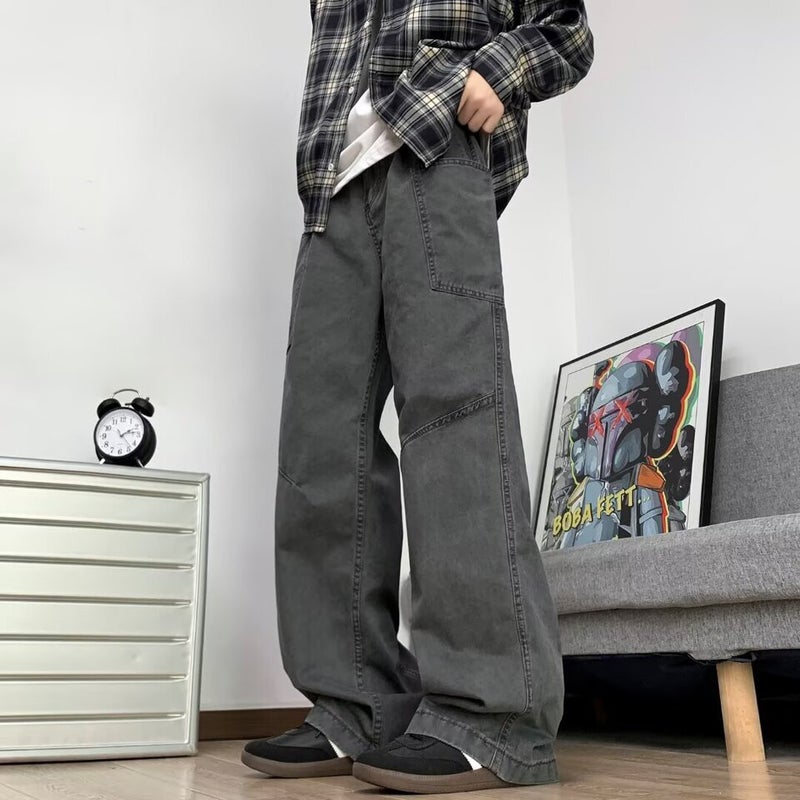Unisex Classic Denim Jeans Loose Fit Daily Outdoor Wear - Image 4