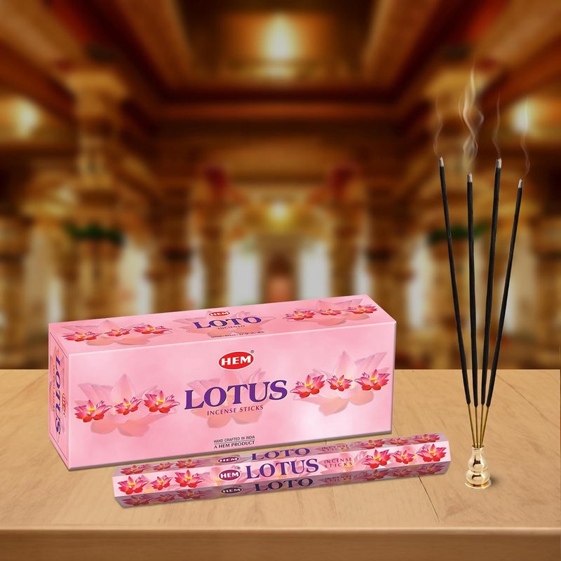 HEM Lotus Incense Sticks - Box of Six 20 Stick Tubes for Spirituality and Relaxation - Image 2