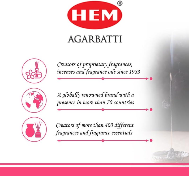 HEM Lotus Incense Sticks - Box of Six 20 Stick Tubes for Spirituality and Relaxation - Image 5