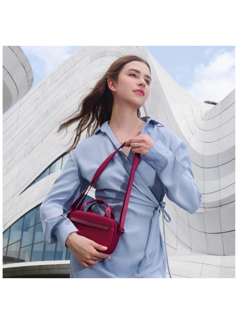 Chantria Burgundy Premium Durable Lady’s Shoulder Bag Water Resistant Multifunctional Anti-Theft Sling Bag for Casual Travel Daily Out, CB00771-Burgundy for Women | Best Price UAE