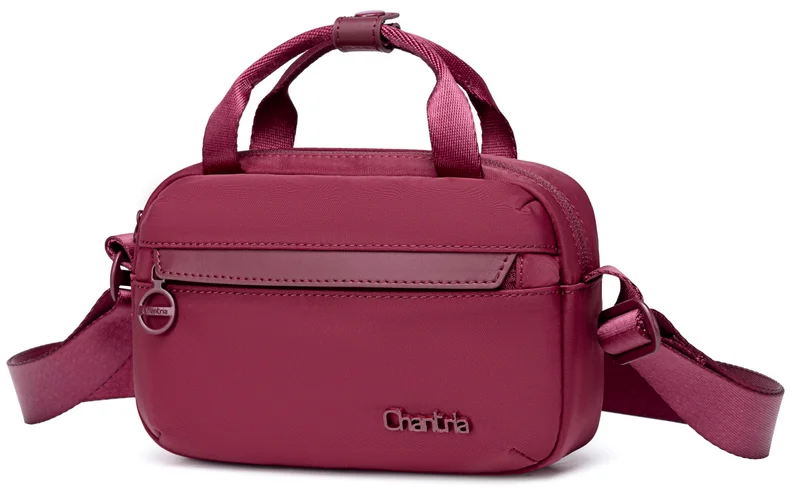 Chantria Premium Durable Lady’s Shoulder Bag Water Resistant Multifunctional Anti-Theft Sling Bag for Casual Travel Daily Out, CB00771, Burgundy