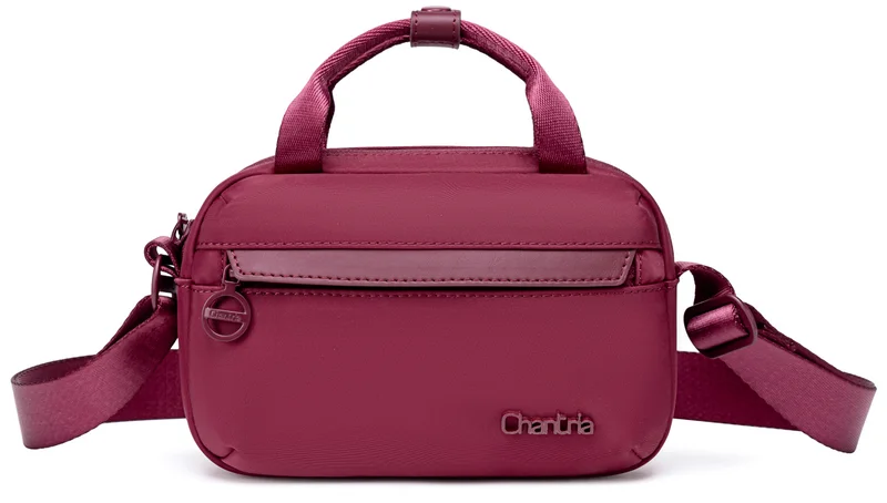 Chantria Premium Durable Lady’s Shoulder Bag Water Resistant Multifunctional Anti-Theft Sling Bag for Casual Travel Daily Out, CB00771, Burgundy