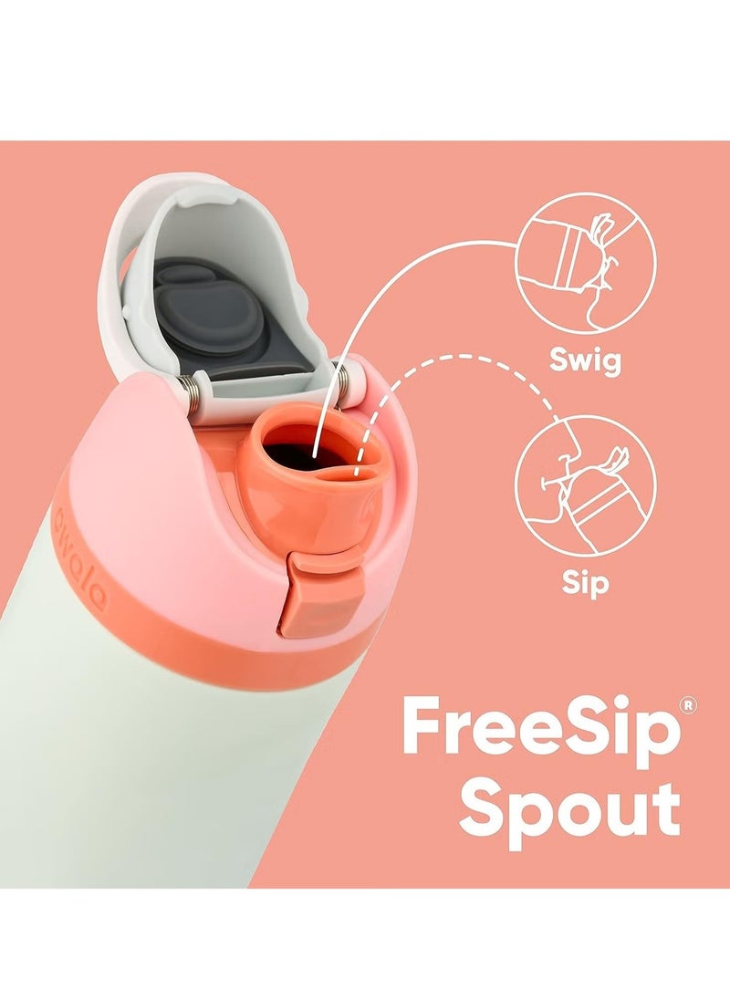 Owala - Owala FreeSip Insulated Stainless Steel Water Bottle with Straw for Sports and Travel, BPA-Free,32-Ounce, Green - Image 1