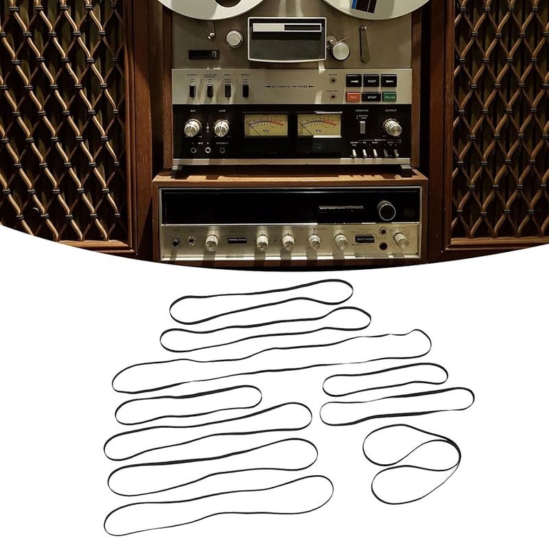 10 قطعة من حزام الطاولة الدوارة من المطاط للاستبدال للجرامافون ومشغل الأقراص المضغوطة وأقراص الفيديو الرقمية - Image 3