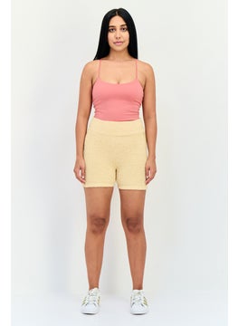 adidas Originals Women Sportswear Fit Outdoor Shorts, Beige  - Image 4