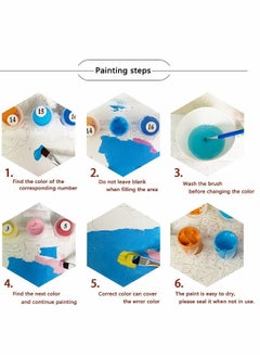 Generic DIY Paint by Numbers Rose, for Adults Kids Tulip Paint by Numbers DIY Painting Acrylic Paint by Numbers Painting Kit Home Wall Living Room Bedroom Decoration  - Image 4