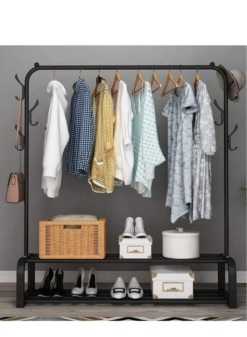 Clothes Organizer And Coated Metal Rack Black - Image 4