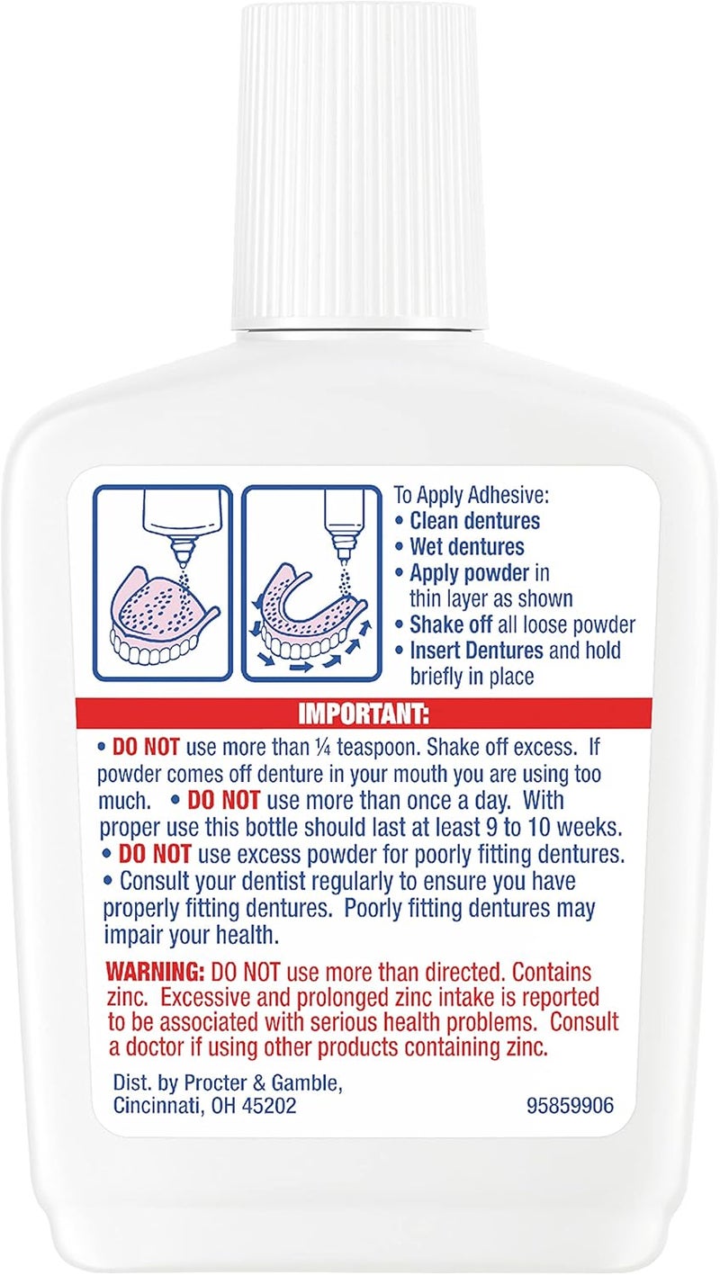 Fixodent Extra Hold Denture Adhesive Powder - 1.6 Oz - Image 3