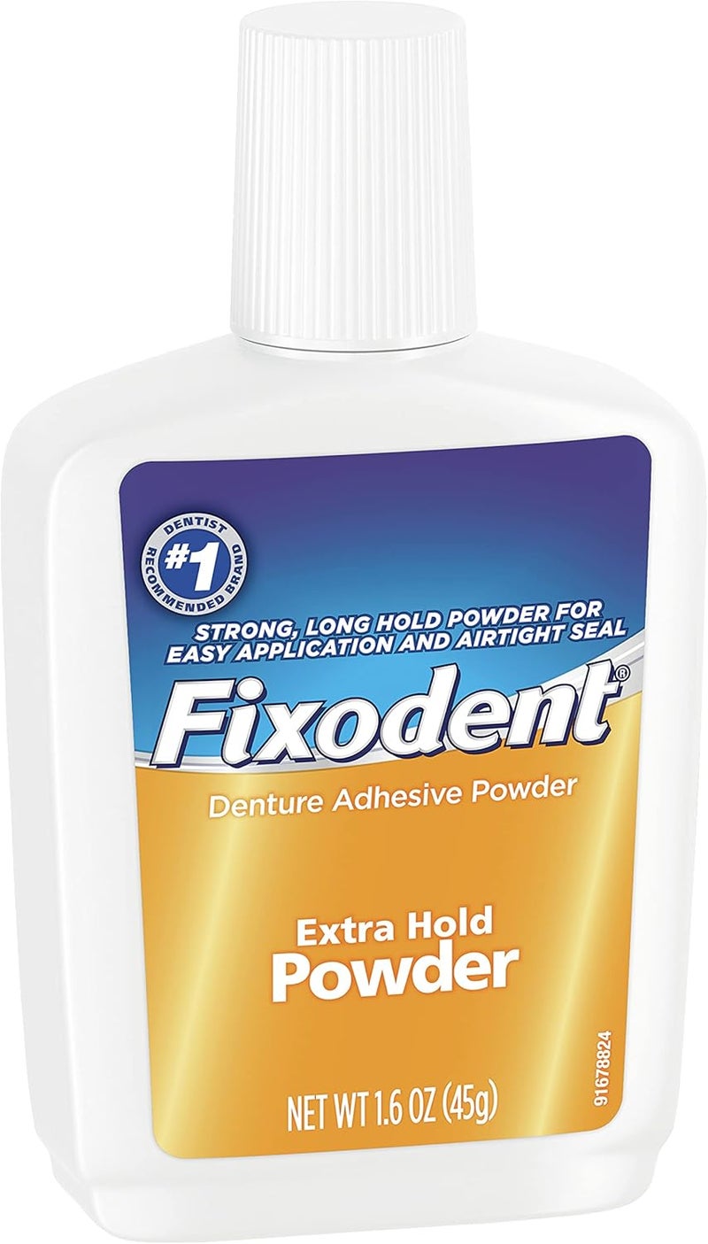 Fixodent Extra Hold Denture Adhesive Powder - 1.6 Oz - Image 2