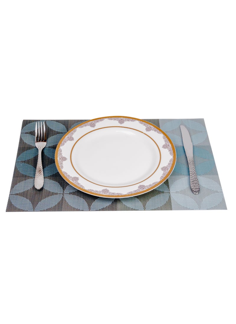 Home - Non-Slip Woven Vinyl Insulation Place Mat 30 x 45 cm Heat Resistant Tabletop Placemat Washable Table Mats for Home Restaurants and Party Decoration - Image 1