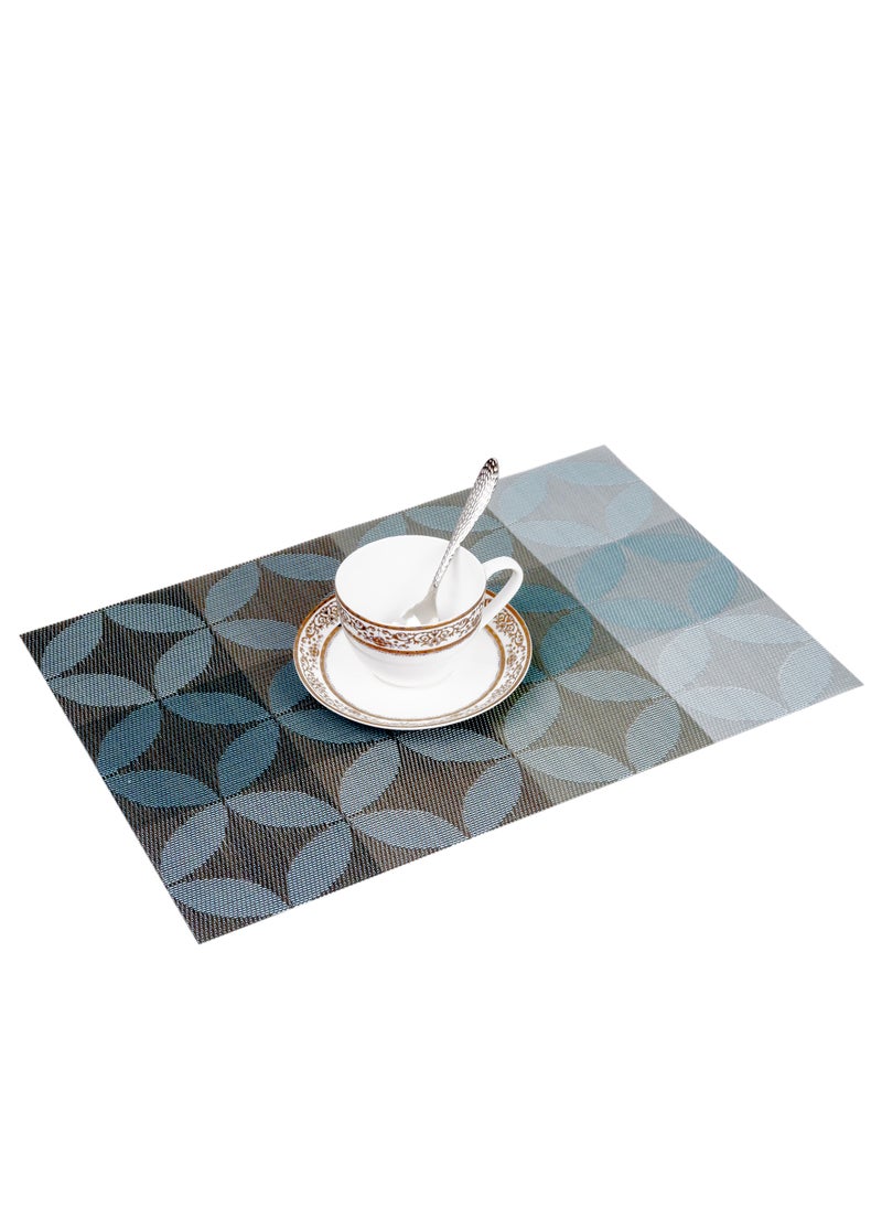 Home - Non-Slip Woven Vinyl Insulation Place Mat 30 x 45 cm Heat Resistant Tabletop Placemat Washable Table Mats for Home Restaurants and Party Decoration - Image 1