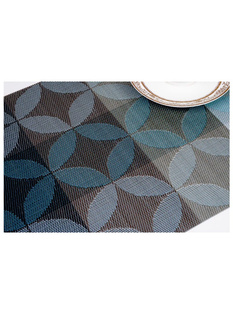 Home - Non-Slip Woven Vinyl Insulation Place Mat 30 x 45 cm Heat Resistant Tabletop Placemat Washable Table Mats for Home Restaurants and Party Decoration - Image 1