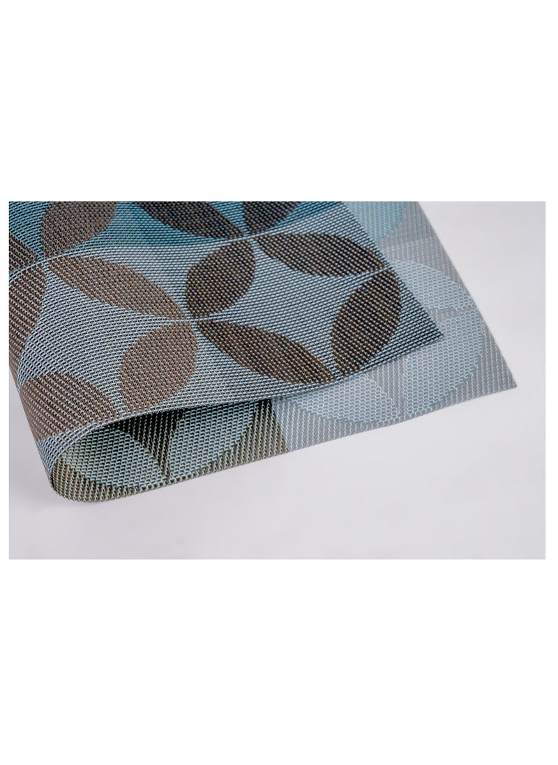 Home - Non-Slip Woven Vinyl Insulation Place Mat 30 x 45 cm Heat Resistant Tabletop Placemat Washable Table Mats for Home Restaurants and Party Decoration - Image 1