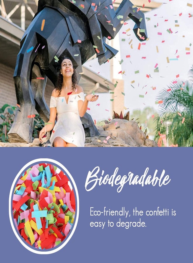 BATTIFE 7Pack Confetti Wands, Colorful Tissue Paper Flick Flutter Sticks, Confetti Shoots Poppers for Wedding, Celebrations, Anniversary, Birthday, Multi-Color, 14inch - Image 3