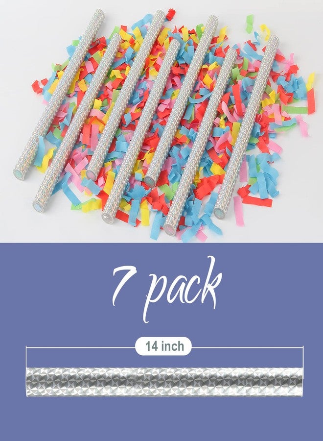 BATTIFE 7Pack Confetti Wands, Colorful Tissue Paper Flick Flutter Sticks, Confetti Shoots Poppers for Wedding, Celebrations, Anniversary, Birthday, Multi-Color, 14inch - Image 5