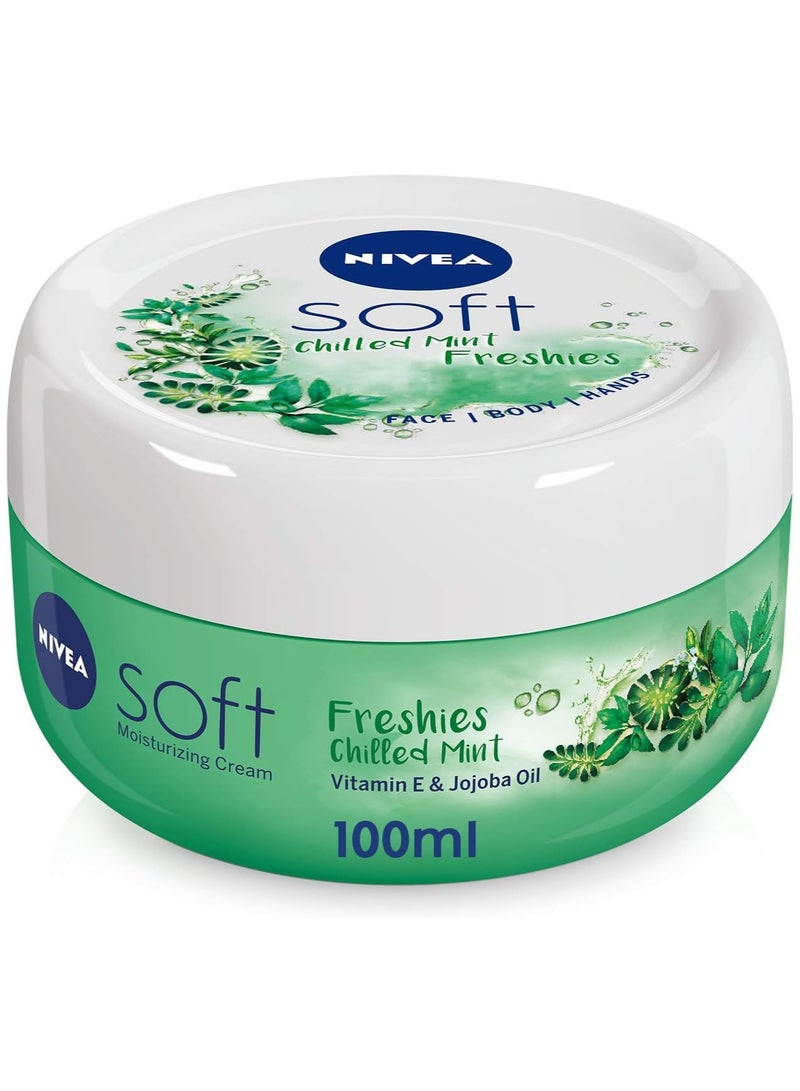 NIVEA Soft Chilled Mint Freshies - Face & Body & Handes - 100ml