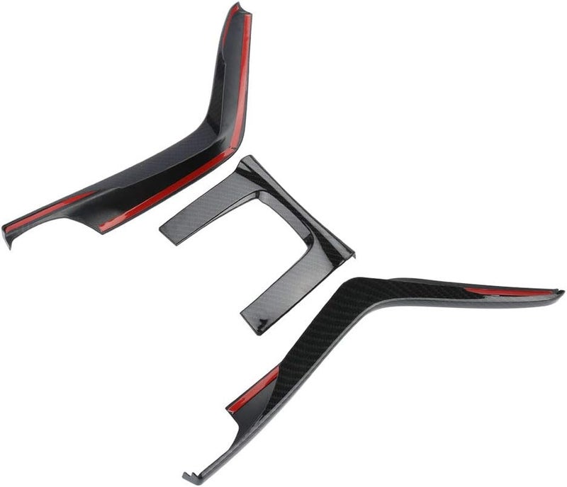 woobles 3Pcs Car Interior Gear Box Console Panel Frame Cover Trim Car Accessories For Civic 16-17 - Image 4