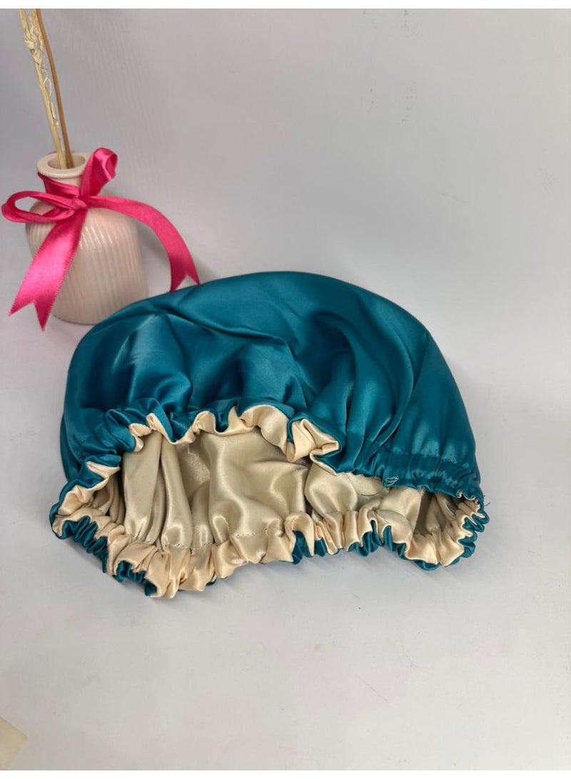 maya accessories Curly Hair Satin Bonnet two Layer may vary colors - Image 1