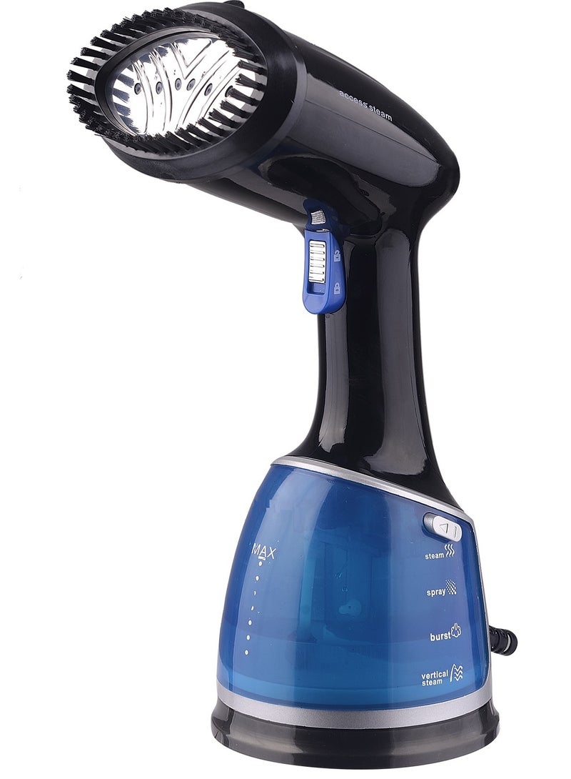 فايماي مكواة بخار للملابس، مكواة بخار للملابس للاستخدام المنزلي والسفر، مكواة بخار محمولة صغيرة الحجم وقابلة للحمل، مكواة بخار للملابس بقوة 1500 واط، مزيلة لتجاعيد الأقمشة مع خزان مياه كبير السعة - مكواة بخار (أسود فاتح) - Image 1