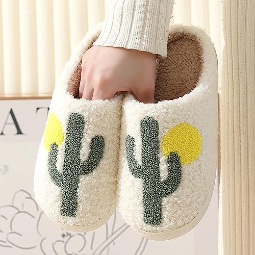 Tellrain Women Slippers Cute Pattern Strawberry Slippers Warm Soft Bedroom Shoes Fuzzy Closed Toe Sandals Non Slip House Bedroom Slippers - Image 3