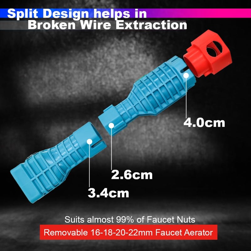 amiciTools 24 In 1 Wrench, Multi-Functional Plumbing Faucet And Under Sink Confined Area Installation Tool For Toilet/Sink/Kitchen Sinks - Open End - Image 3