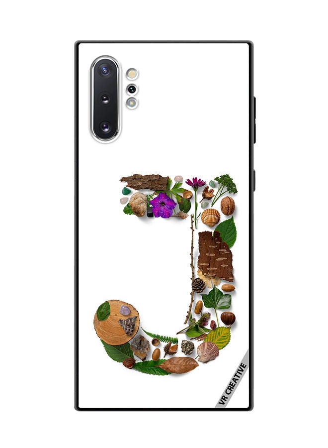 VR CREATIVE Protective Case Cover For Samsung Galaxy Note10 Plus 5G Alphabet J Design Multicolour - Image 1
