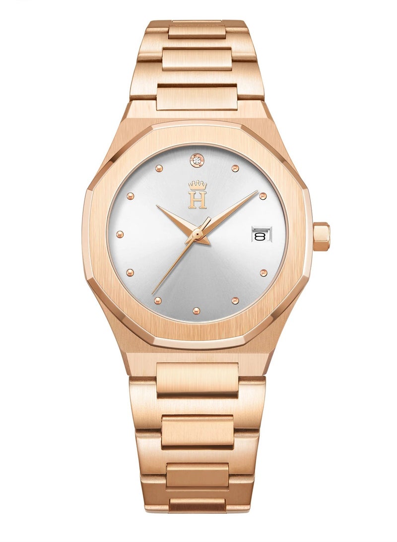 HOLBORN CLASSIC Crown White 34mm - Women's Watch - watches for women -  watches for female - Image 1