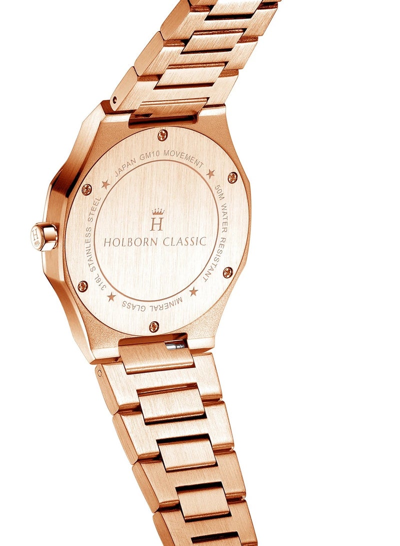 HOLBORN CLASSIC Crown White 34mm - Women's Watch - watches for women -  watches for female - Image 3