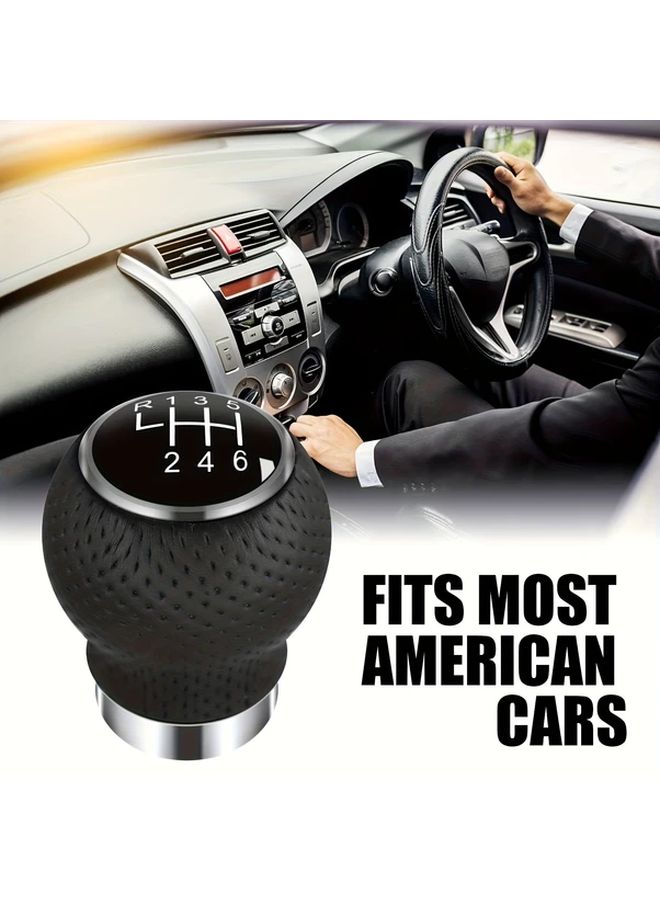 Universal Manual Gear Shift Knob For 5 Speed Cars Aluminum With 4 Adapters - Image 3
