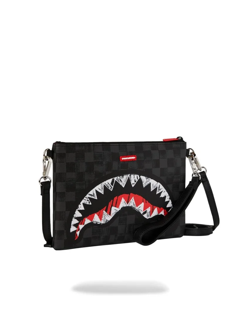 SPRAYGROUND SG SCRIBBLE SHARK CROSSOVER CLUTCH