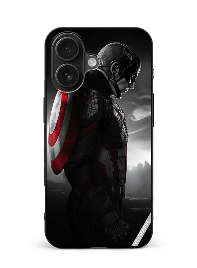 VR CREATIVE Protective Case Cover For Apple iPhone 16 Captain America Design Multicolour
