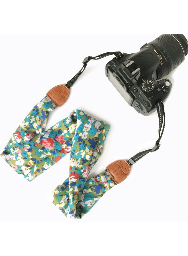 Alled Camera Neck Shoulder Belt Strap, Chevron Scarf Vintage Print Soft Coloful Camera Straps for Women/Men for DSLR/SLR/Nikon/Canon/Sony/Olympus/Samsung/Pentax ETC - Image 1