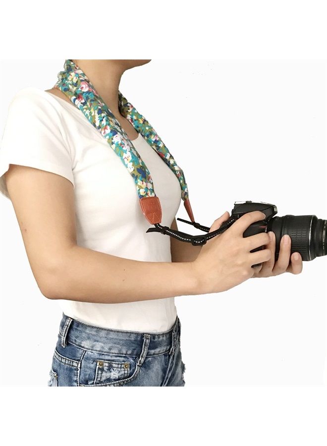 Alled Camera Neck Shoulder Belt Strap, Chevron Scarf Vintage Print Soft Coloful Camera Straps for Women/Men for DSLR/SLR/Nikon/Canon/Sony/Olympus/Samsung/Pentax ETC - Image 5