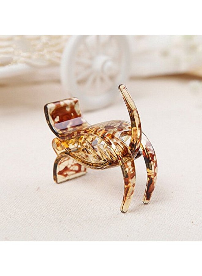 Prettyou 2.1 Inches Middle Size X Style Plastic Resin Hair Claw Clip For Women 4 Count - Image 4