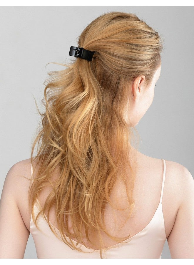 Prettyou 2.1 Inches Middle Size X Style Plastic Resin Hair Claw Clip For Women 4 Count - Image 3