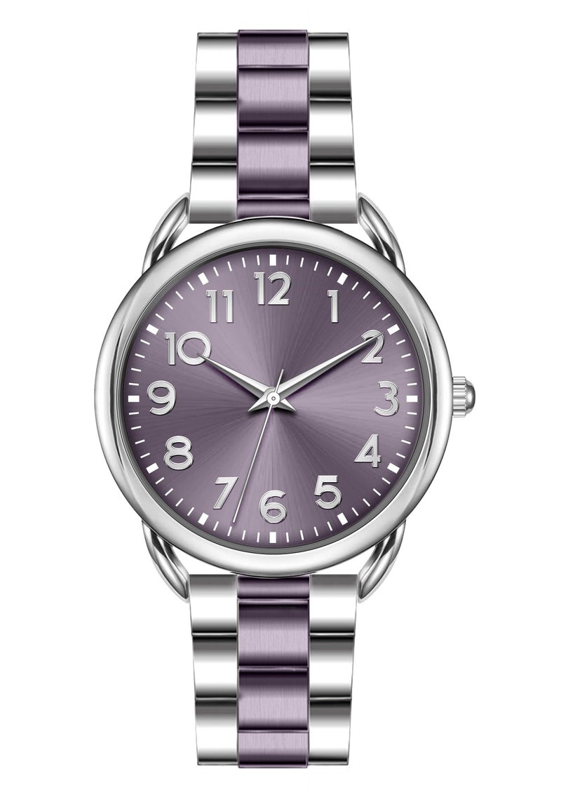 Asan Ge Women Watch Business Classic Stainless Number Quartz Female Watches for Lady Waterproof Easy to Read Fashion Female Wristwatch - Image 1